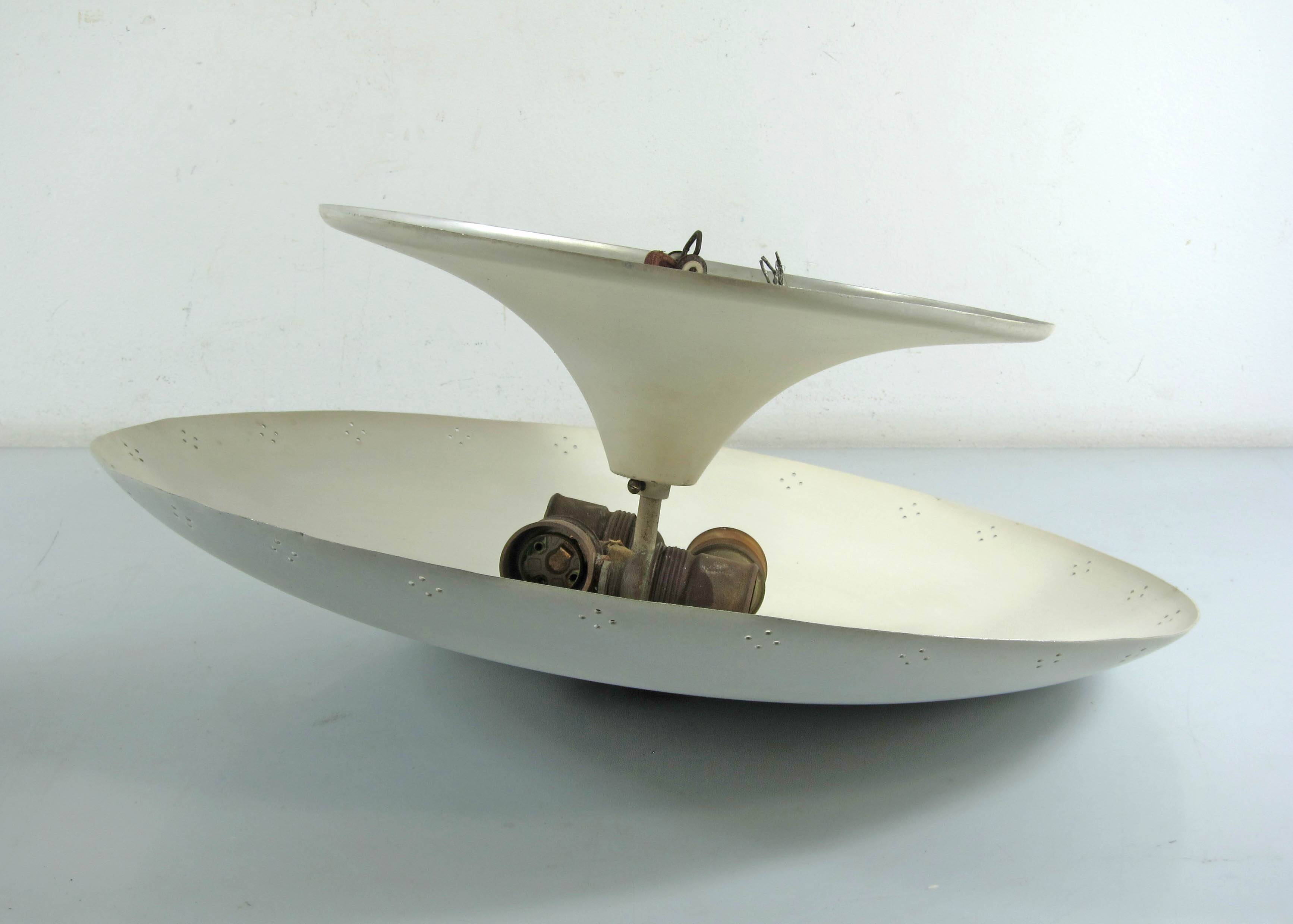 Super Rare 1950s Italian Reversed Umbrella Ceiling Lamp – Gino Sarfatti Sty