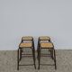 4 vintage stackable workshop stools from Mullca.