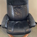 Stressless armchair in vintage black leather