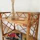 Bamboo and rattan shelf side table by Audoux and Minnet 1950s