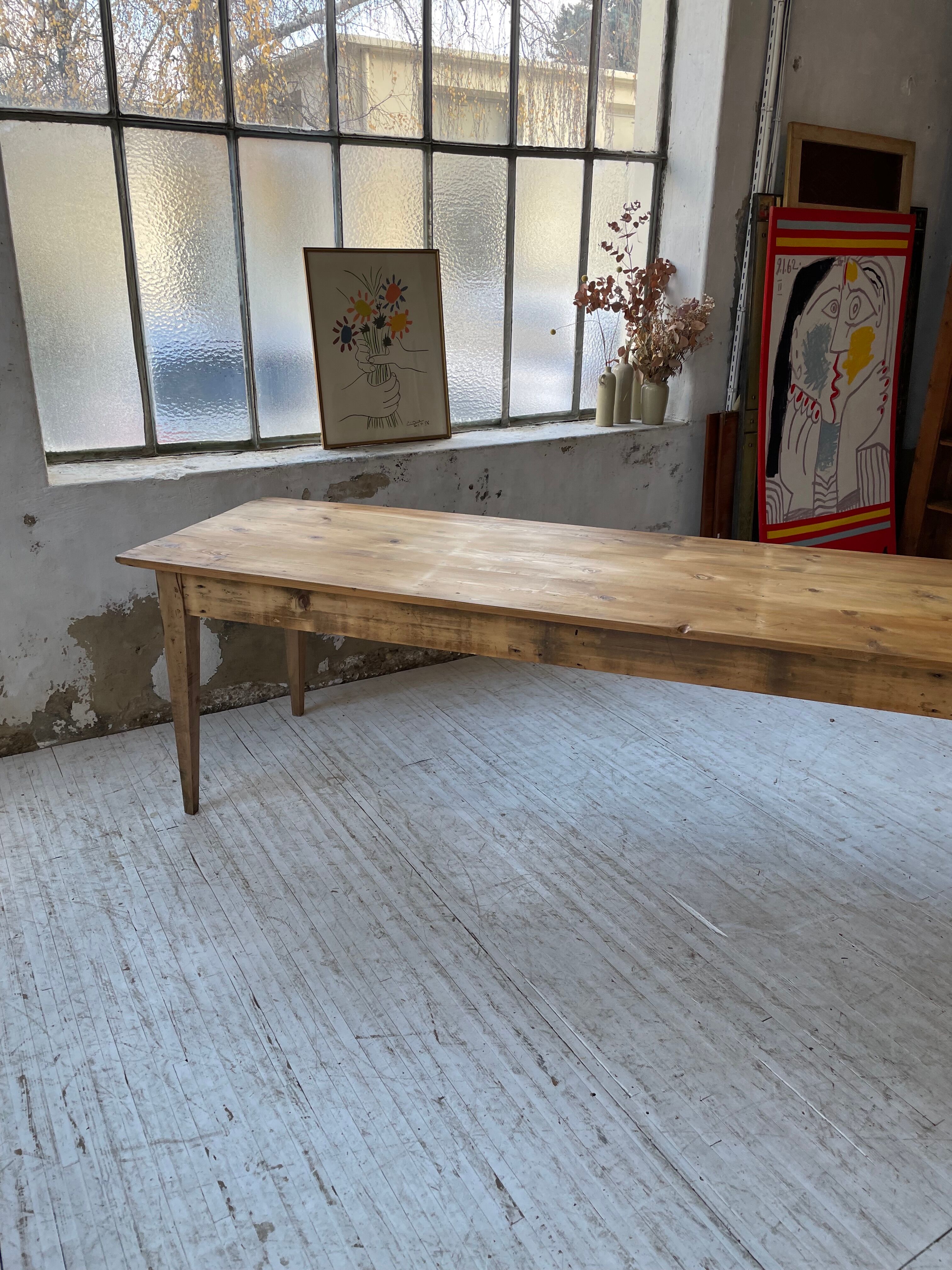 Farmhouse table beech pine XL 4m