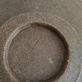 Two terracotta bowls with ethnic decoration and vintage signature.