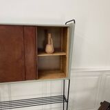Vintage shelf in metal and wood