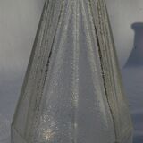 Ancien pichet carafe pot à eau de bistrot en verre moulé 1950s