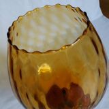 Amber glass or crystal bowl