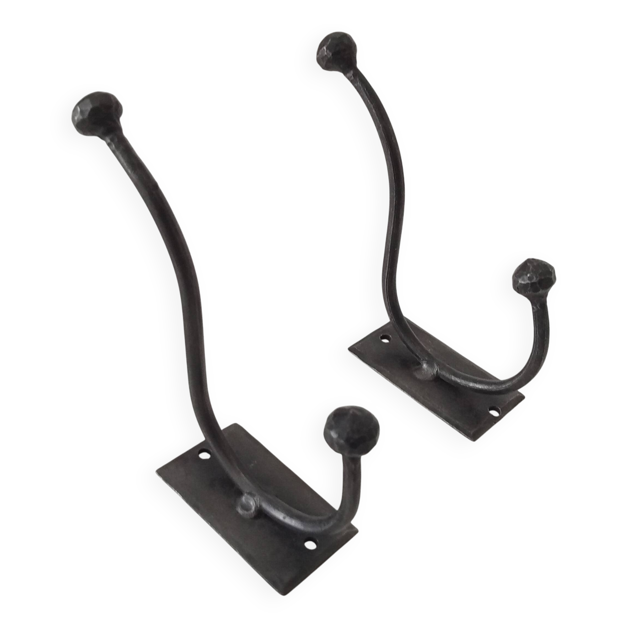 Brutalist coat rack pair