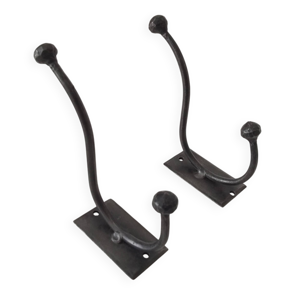 Paire de porte manteau brutaliste