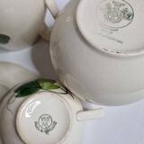 Vintage coffee service, hand-painted plant decor, Villeroy and Boch