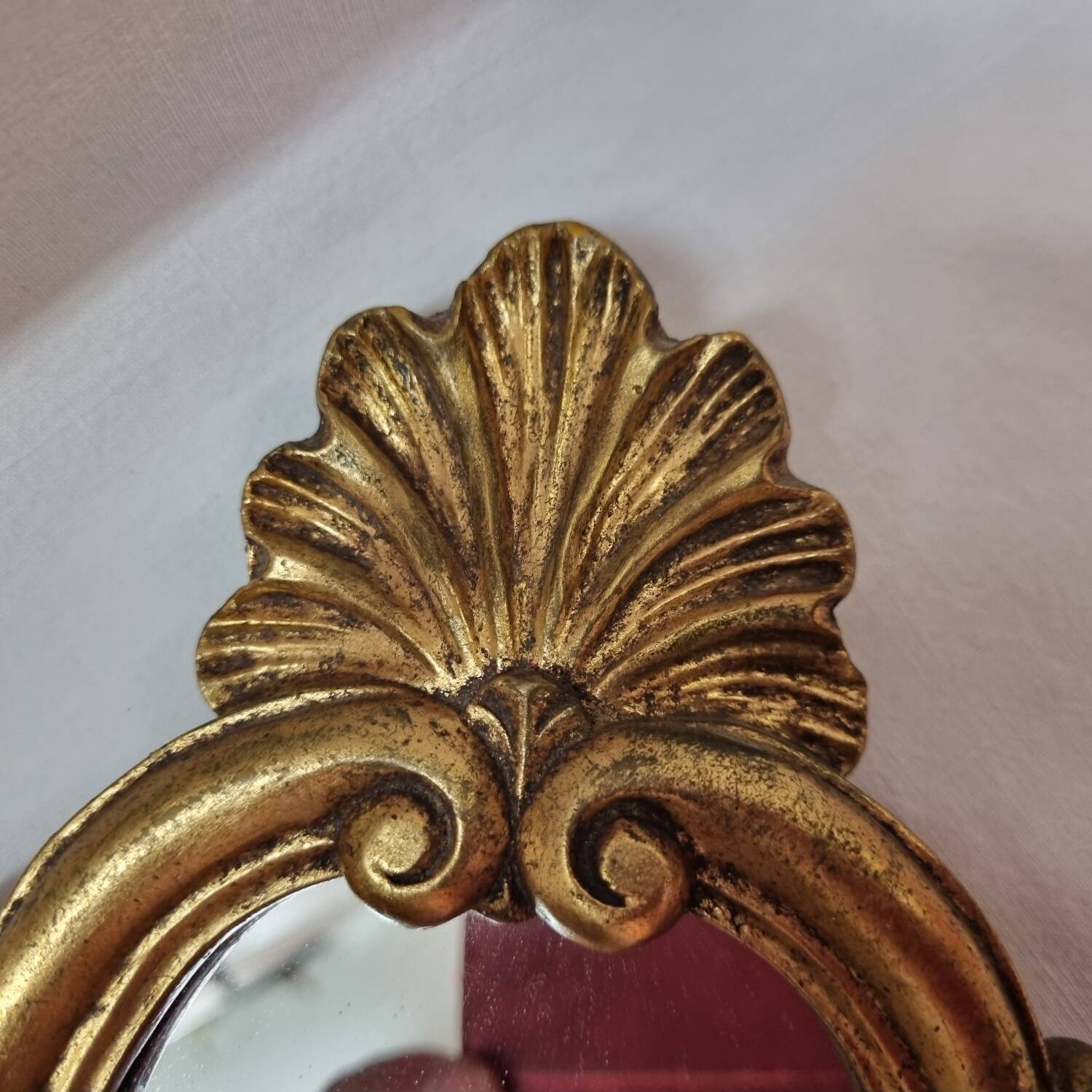 Louis XV mirror Gilded wood 42x18cm