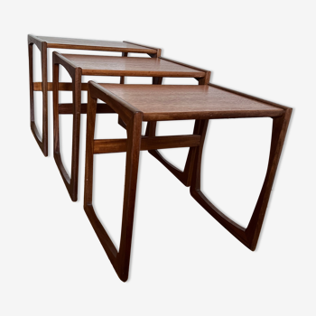 Nesting tables by G plan in teak