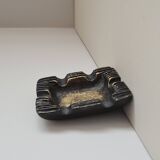 Brutalist bronze ashtray or pocket tray / 70s / vintage / artisanal work / Mid-Century / France / 20th century