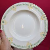 Longwy Longpré 4 old earthenware plates