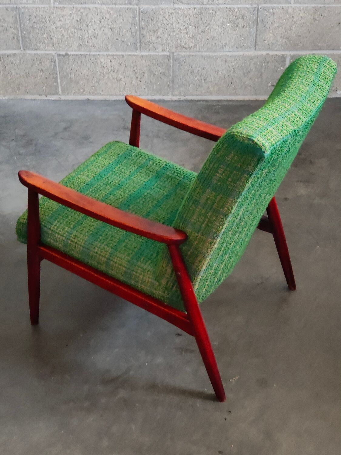 Pair of green armchairs by Jiri Jiroutek for Interier Praha 1960
