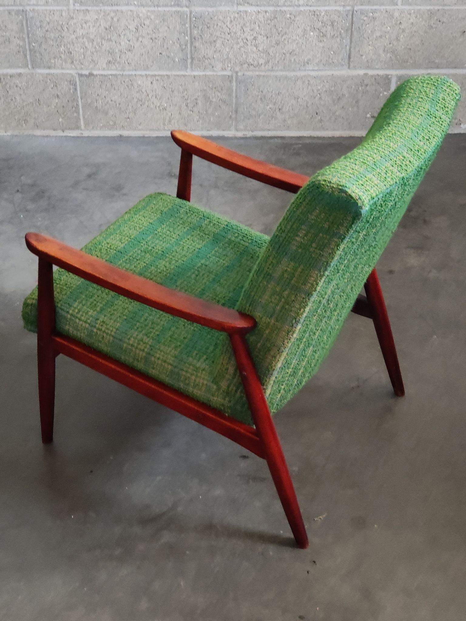 Pair of green armchairs by Jiri Jiroutek for Interier Praha 1960