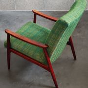 Pair of green armchairs by Jiri Jiroutek for Interier Praha 1960