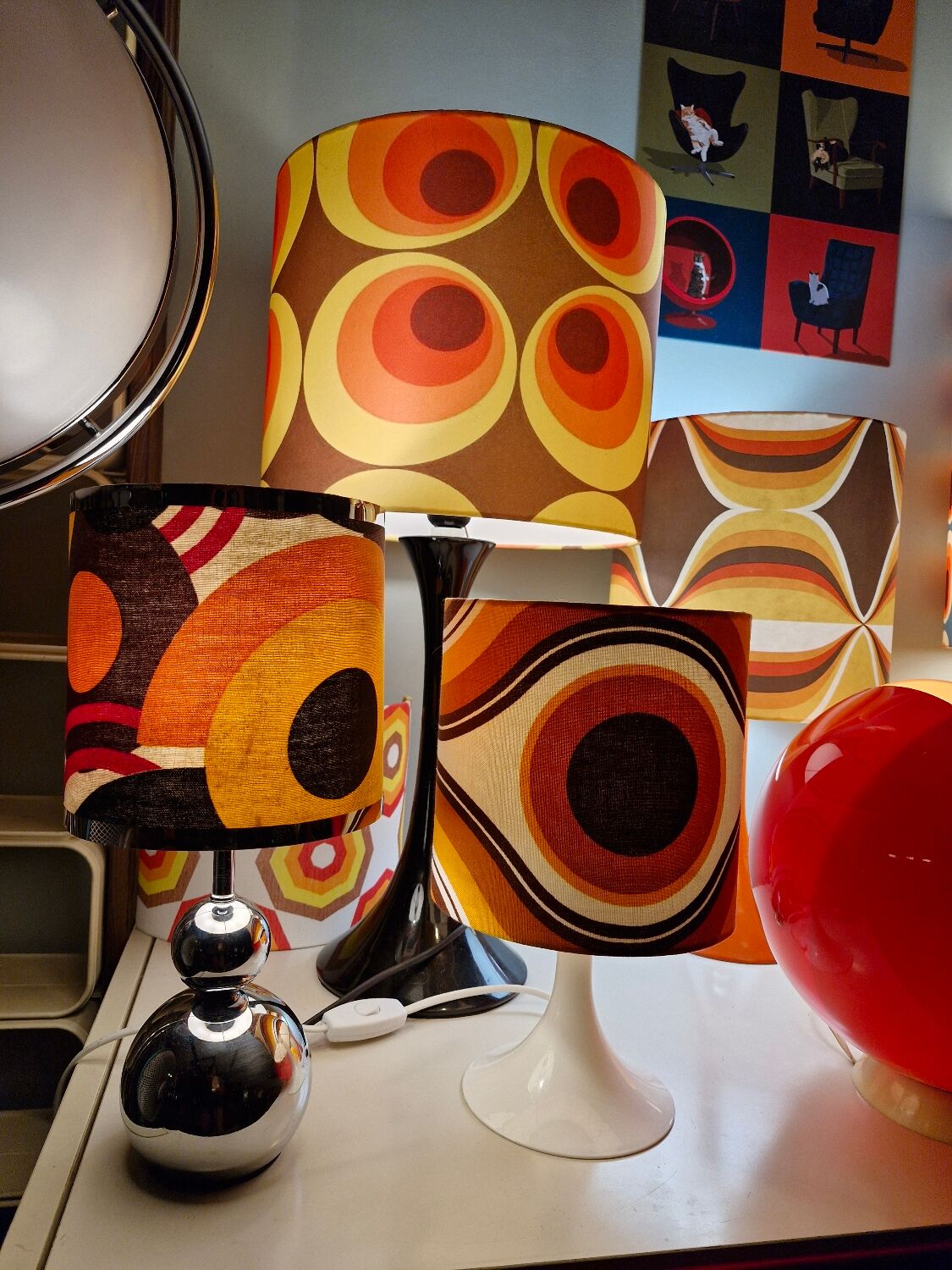 Pair of Paloma Habitat Vintage 80s Lamps