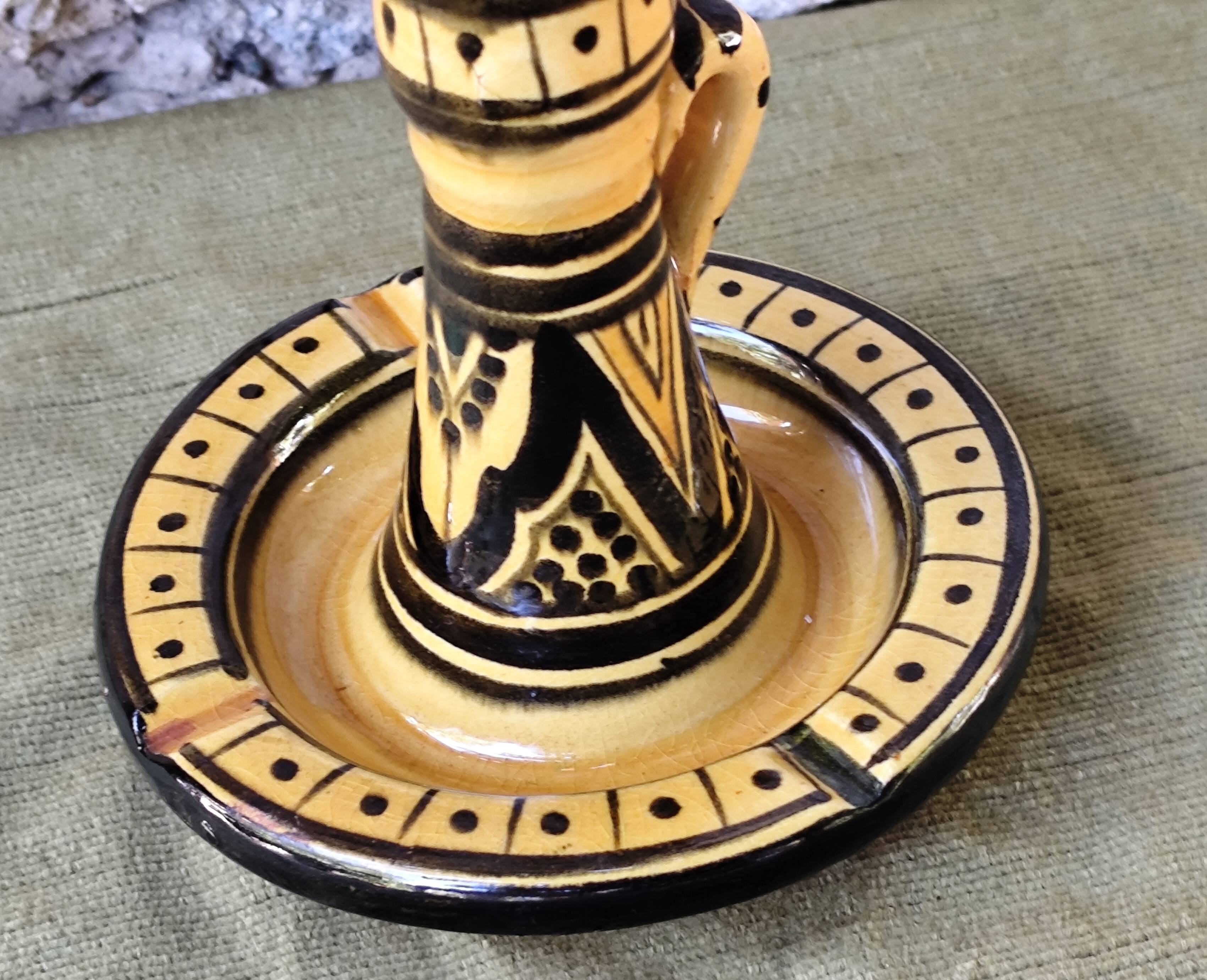 Ancien bougeoir cendrier marocain
