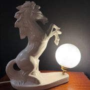 White horse lamp from the 1970s.