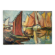 Marine - sailing boats, oil on canvas signed