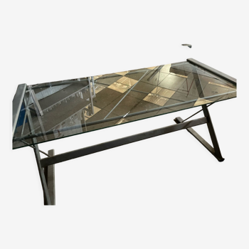 Table de bureau en verre