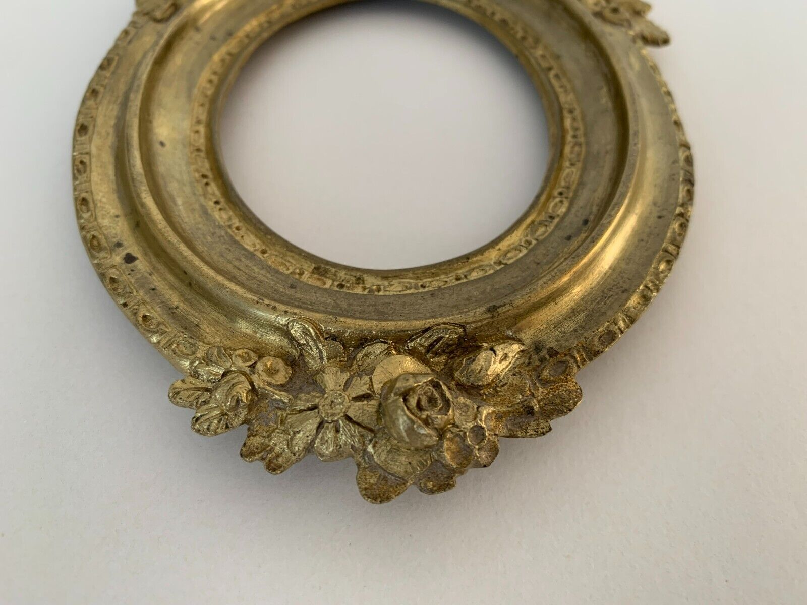 Bronze frame gild napoleon iii xix floral decoration