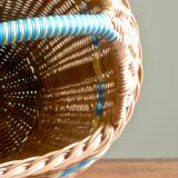 Woven wicker basket, craft vannerie