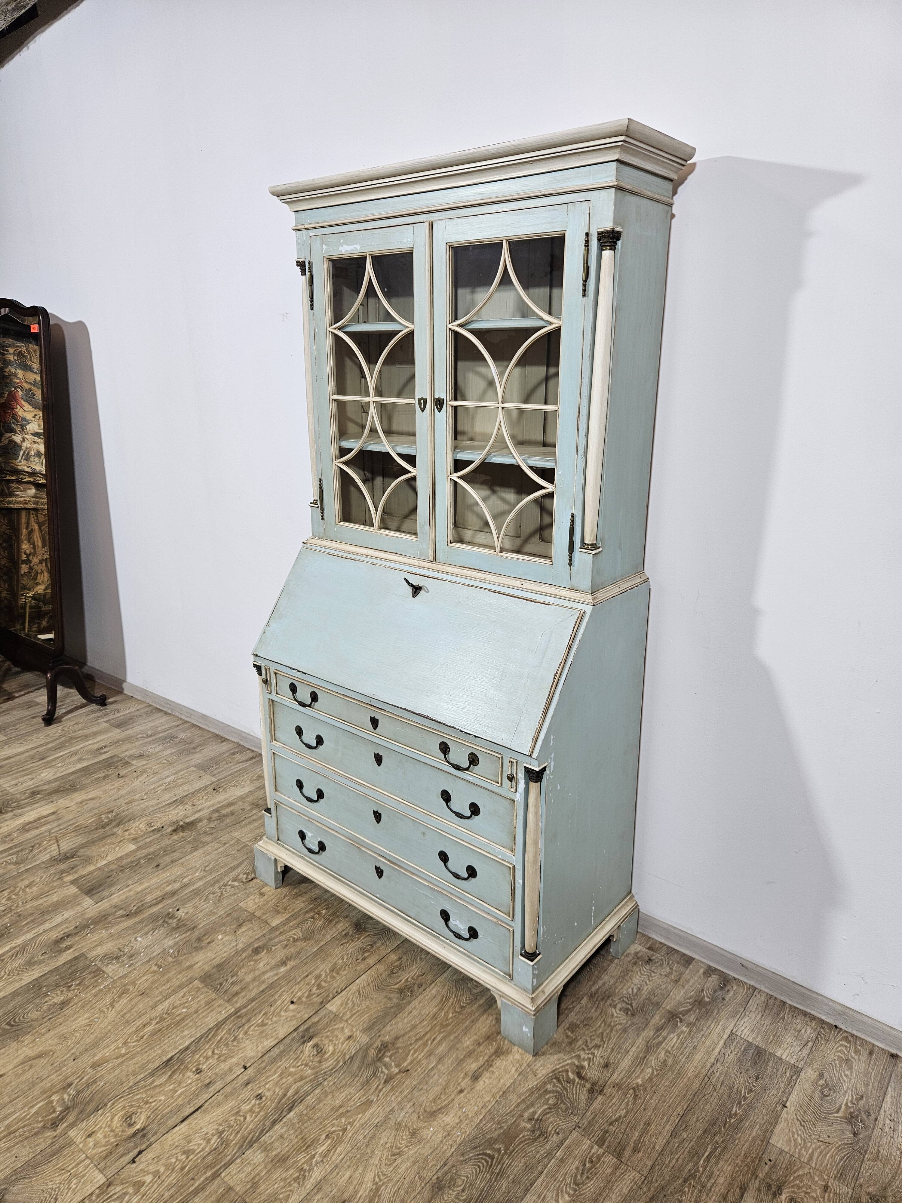 Secretary with a Biedermeier extension, Bookcase, first half of the 19th