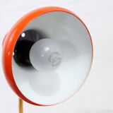 Vintage lamp in orange metal