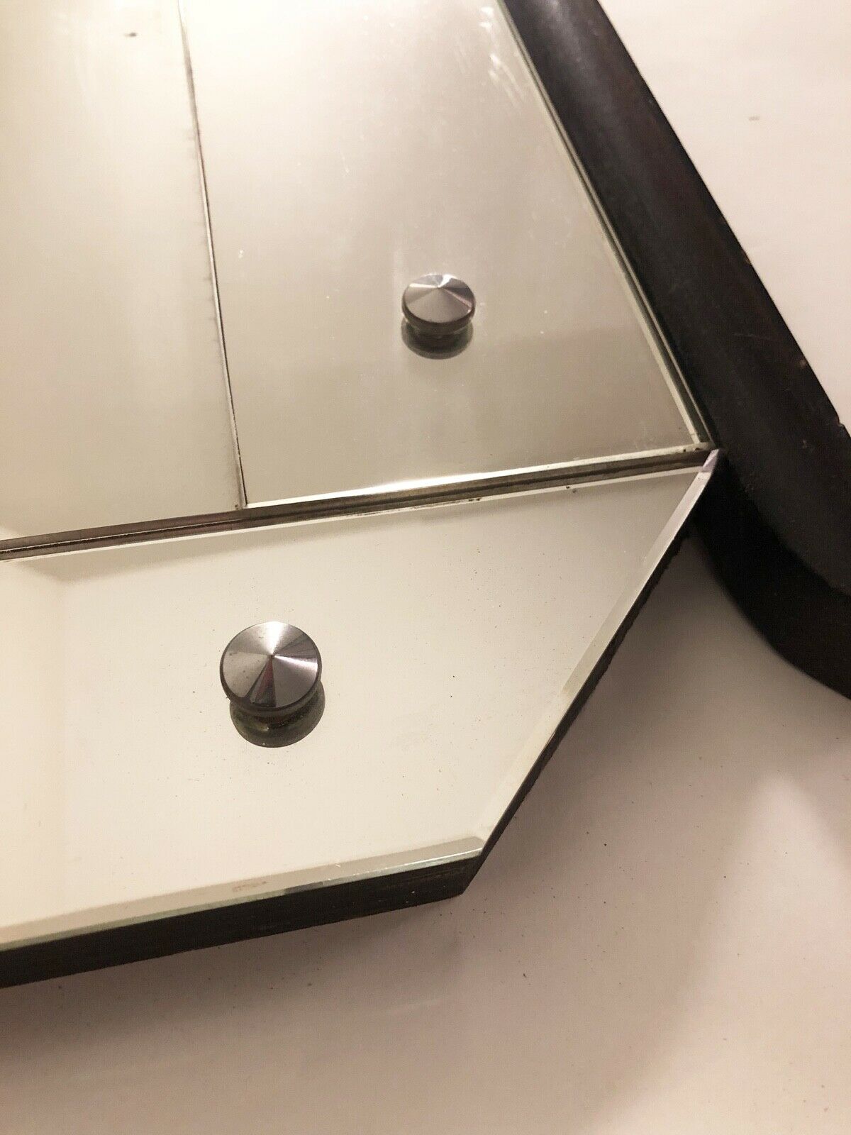 1950s - baroque rococo italian venetian mirror, 64x92cm