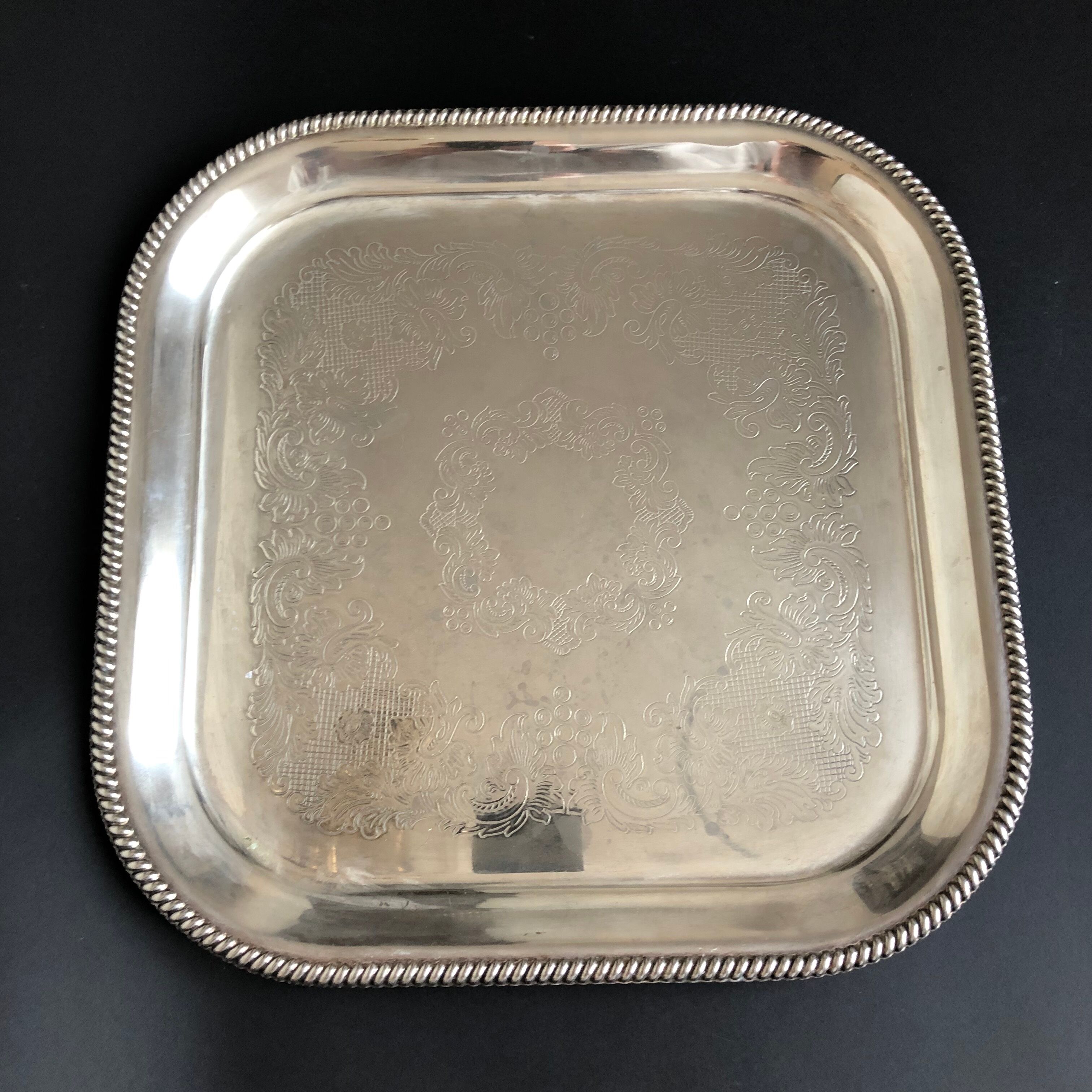 Silver metal coffee service