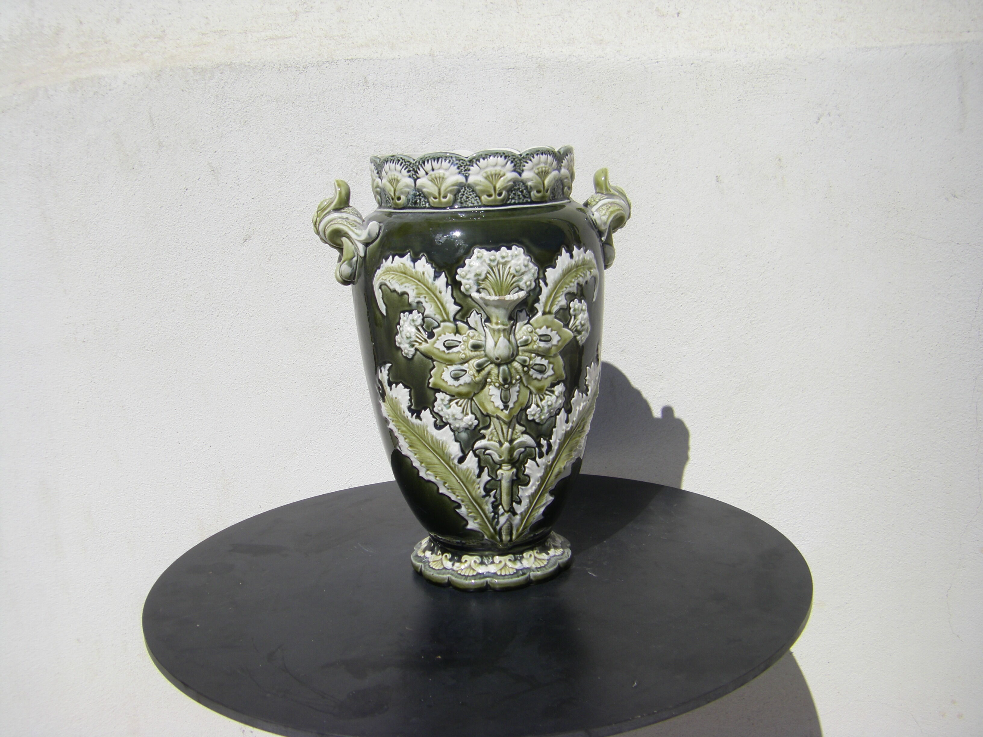 Old slip vase by A.G. de Bruyn for Fives (Lille)