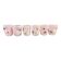 Contemporary Modern Pink Spot with Murrine Murano Glasses - Set of 6