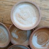 Stoneware coffee service, cups and saucers