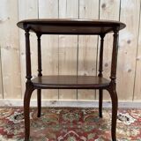 Tea table - Two-tiered mahogany coffee table