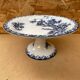 Antique White Porcelain Cake Dish Compotier Vintage Flower Decor