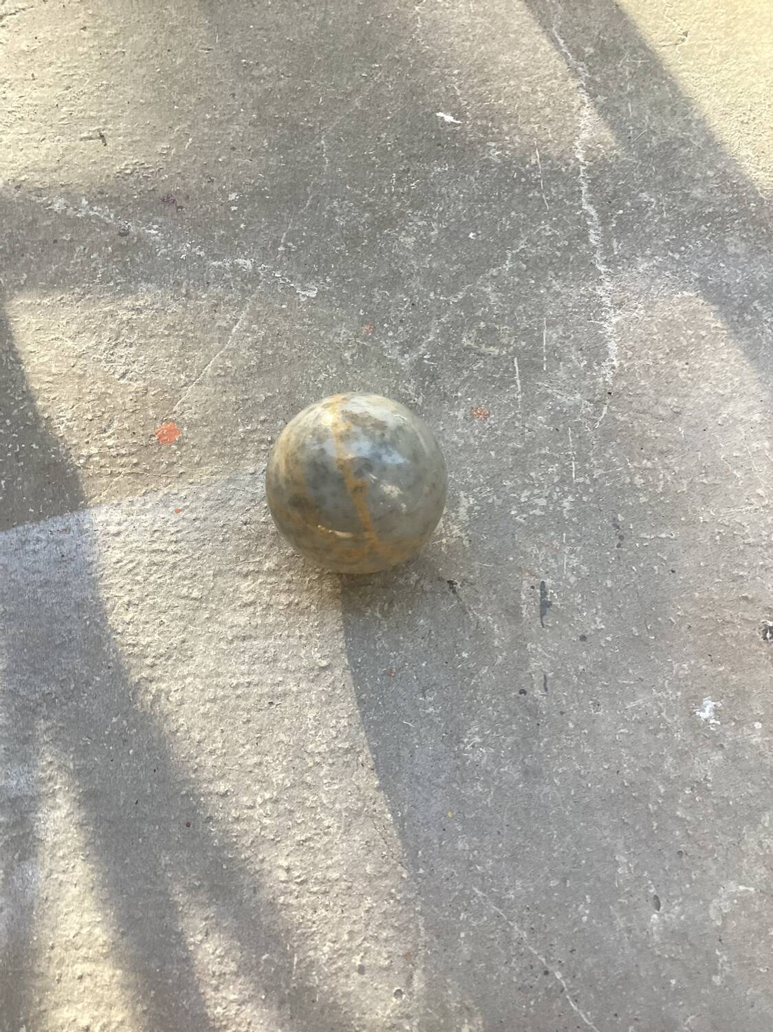 Polished stone ball sphere