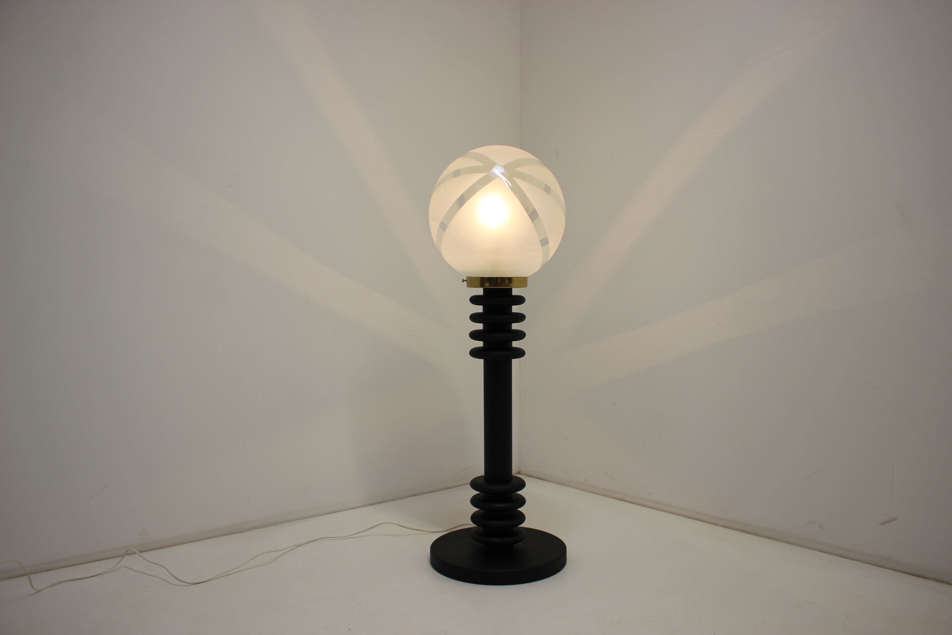 Floor wood lamp, germany, 1970s
