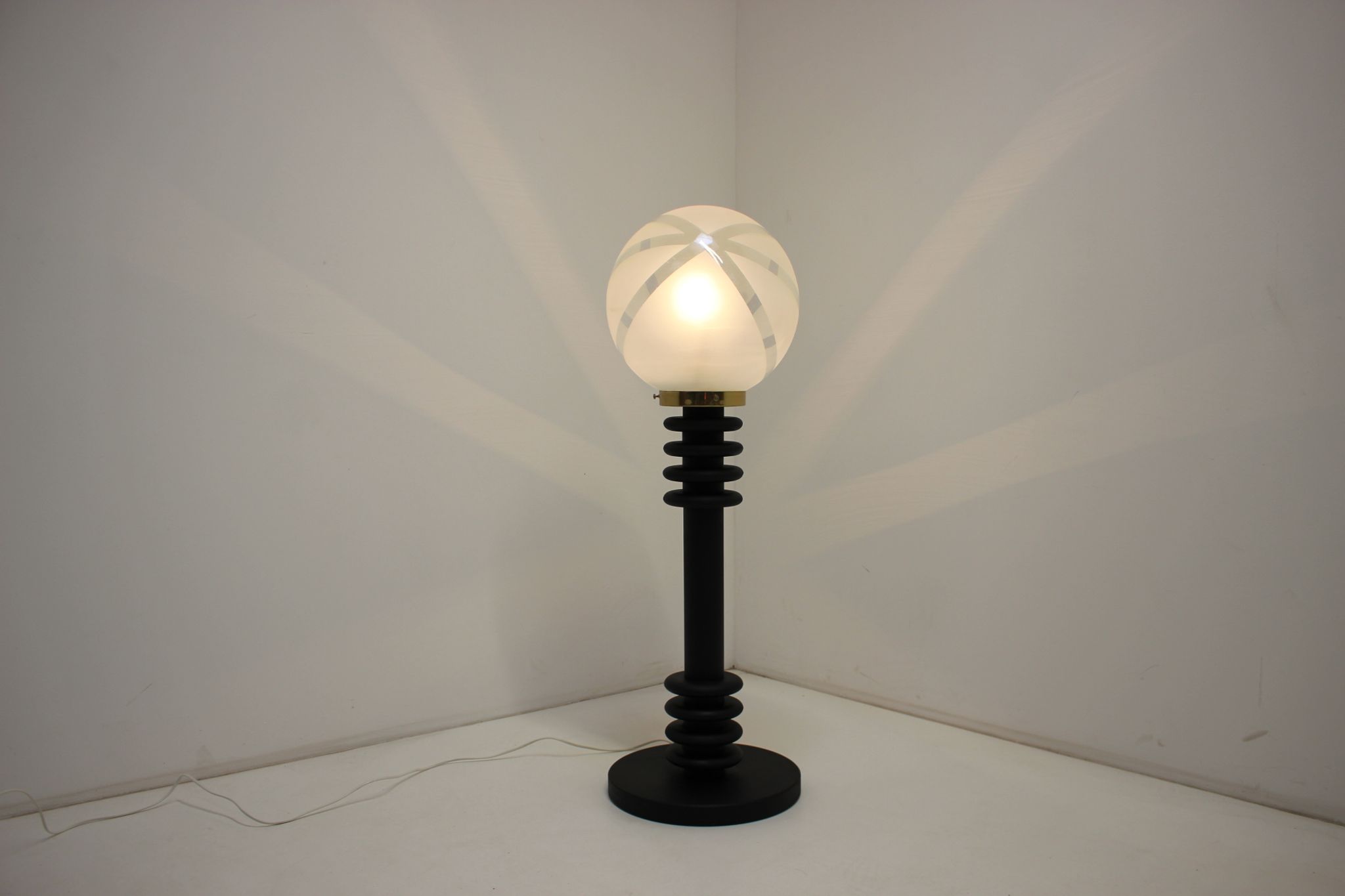Lampadaire en bois, Allemagne, années 1970