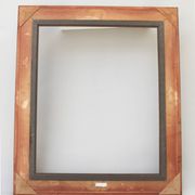 Original oil painting of water lilies, with a high-quality Baroque frame.