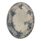 Oval plate in iron earth Choisy-le-Roi