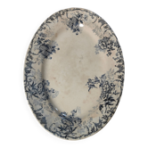 Plat ovale en terre de fer Choisy-le-Roi