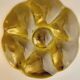 8 oyster plates barbotine Gien green color