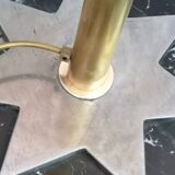 Brass, Copper and Black Marble Floor Lamp "Lampione" by Carmelo La Gaipa