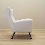 Fauteuil blanc, design italien, années 80, production : Italie