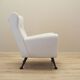 White armchair, Italian design, 1980s, production: Italy