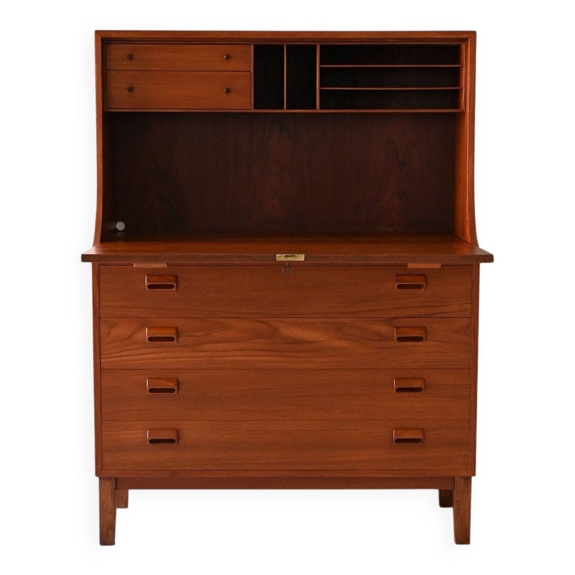 Vintage Danish Teak Secrétaire by Børge Mogensen for Søborg Møbler