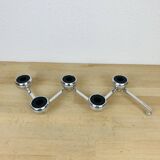 Constella modular candle holder design Klong Schildt chrome