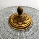 Ceiling lamp old gold crystal Lucien Gau