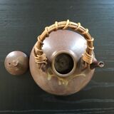 Chinese teapot with rattan handle