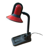 Vintage 1970s red bedside/desk lamp